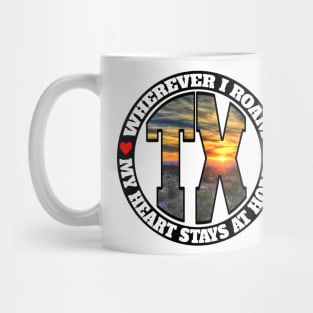 Heart Stays Home - Texas Mug